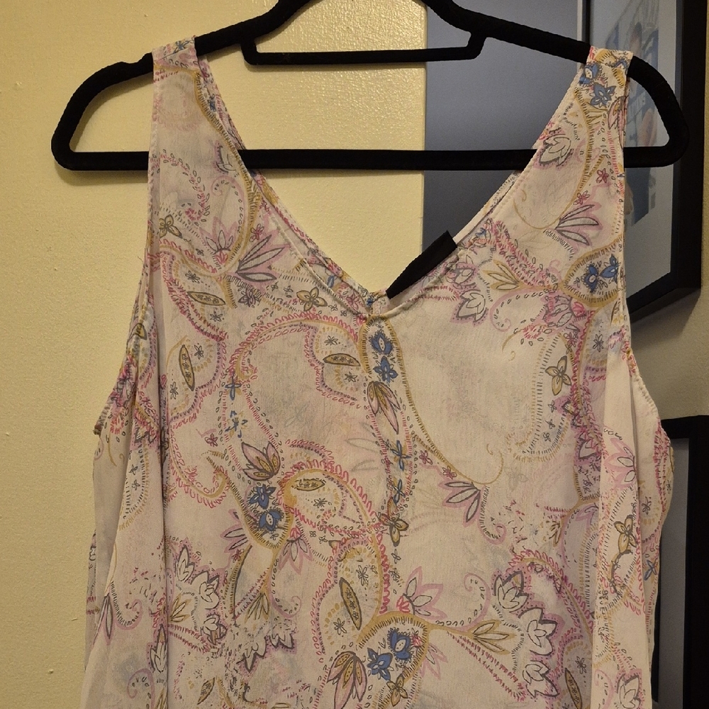 Lane Bryant Floral Sleeveless Top